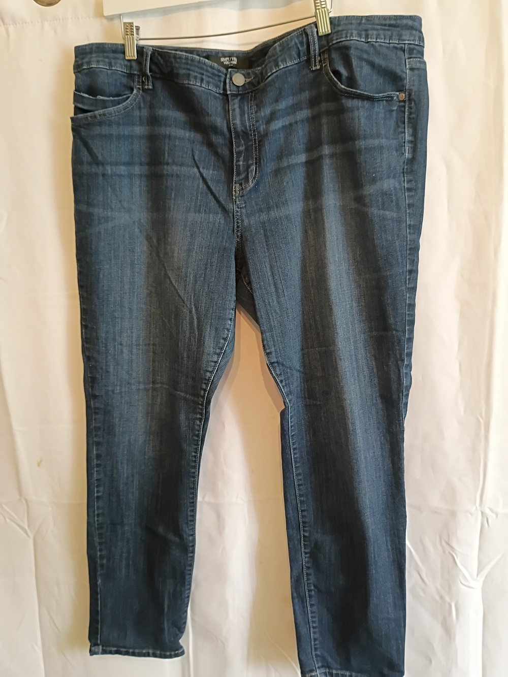 Vera Wang Size 22W Jeans in Dark Blue Wash